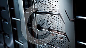 tower silver back of computer