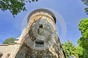 The tower of Smolenice castle with windows