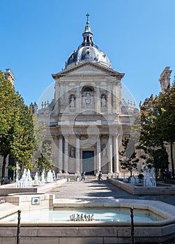 Tower of the Sorbonne University in Paris