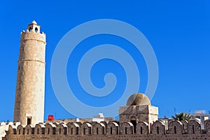 Tower of Sousse Ribat in Tunisia