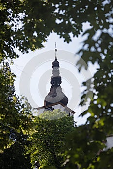 Tower of Spania Dolina church, Slovakia