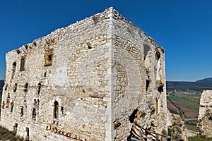 Tower of Spis Castle in Slovakia.