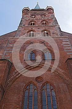 The tower of st. peters church in lubeck, germany