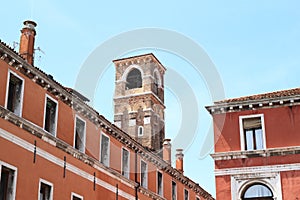 Tower on street Ruga Vecchia San Giovanni photo