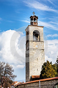 Tower of Sveta Troitsa Church in Bansko, Bulgaria