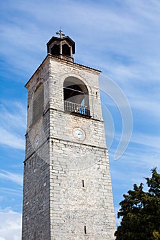 Tower of Sveta Troitsa Church in Bansko, Bulgaria