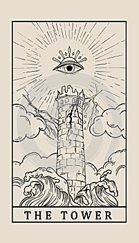 The Tower tarot by art