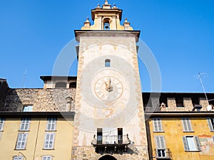 tower Torre della Campanella in Bergamo town photo