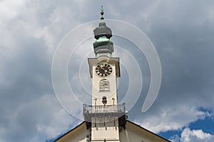 Tower of Town Hall in Banska Stiavnica, Slovakia
