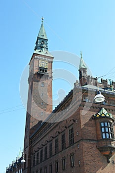 Tower of town hall copenhagen