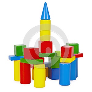 Tower of toy bricks