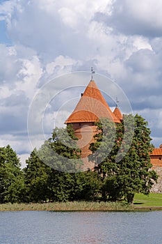Tower of the Trakai Castle near Vilnius