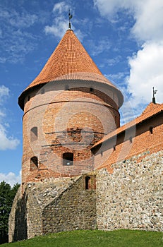 Tower of the Trakai Castle near Vilnius