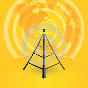 Tower transmits to the world