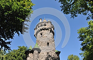 La Torre a través de árboles 