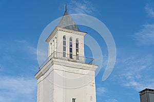 Tower of Valga railway station in Estonia photo