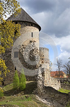 The Tower Vedenskogo of the castle. Cesis