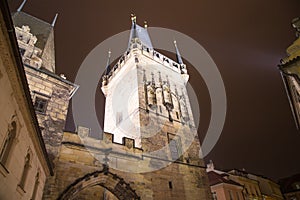 Tower -- view from the Charles Bridge in Prague, Czech Republic