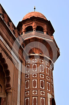 Tower view of SafdarjangÃÂ´s Tomb in Delhi city photo