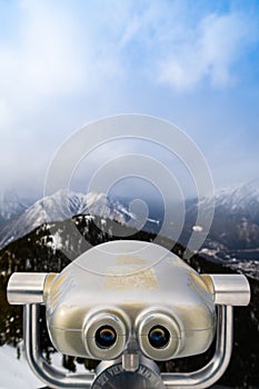 Tower viewer at the summit of Sulphur mountain