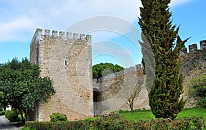 The tower and the wall of the castle photo