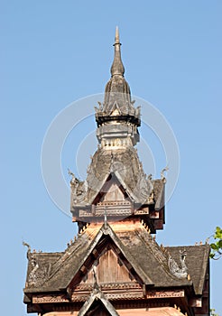 Tower at Wat Sisaket in Vientiane, Laos