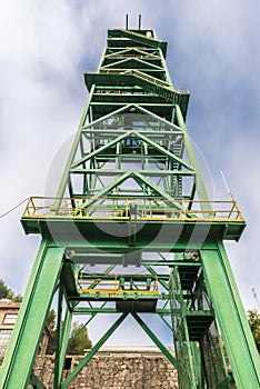 Tower of a well extraction of a mine, Spain