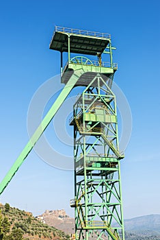 Tower of a well extraction of a mine, Spain