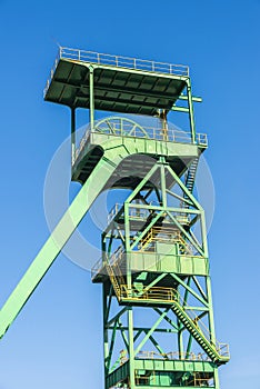 Tower of a well extraction of a mine, Spain