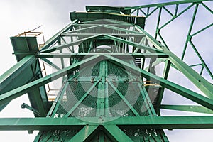 Tower of a well extraction of a mine, Spain