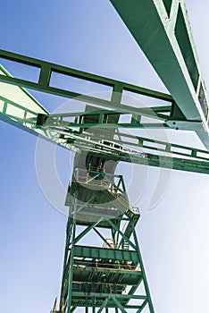 Tower of a well extraction of a mine, Spain