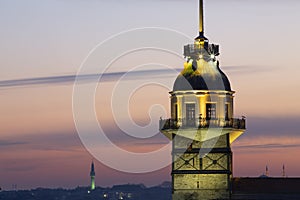 The tower, which has become the symbol of ÃÅskÃÂ¼dar, is the only work remaining from the Byzantine period in ÃÅskÃÂ¼dar. photo