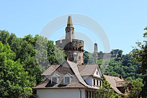 Tower, windeck and old buildig, weinheim