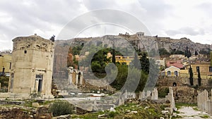 Tower of the Winds and Acropolis
