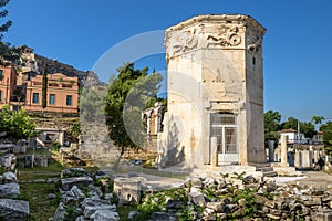 Tower of Winds or Aerides in Roman Agora, Athens, Greece