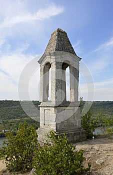 tower of the winds on top of the mountain in the Moldavian village