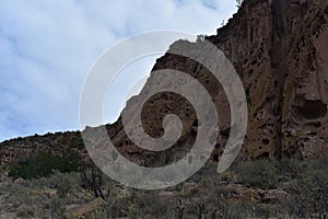 Towering Caverns and Cliff Dwelling Carved Out of the Rock Cliffs