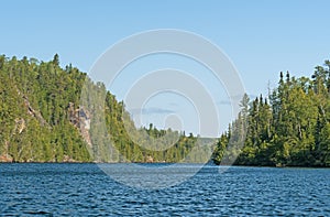 Towering Cliffs along the US and Canada Border