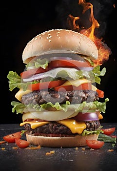 Towering Inferno Burger