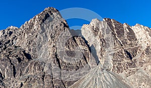 Towering mountains in the Himalayas in northern India