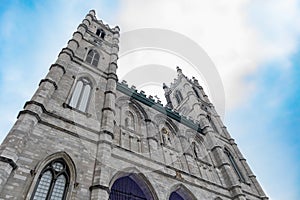 Towering Notre-Dame Basilica of Montreal