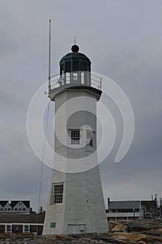 Towering Old Scituate Light in Massachusetts