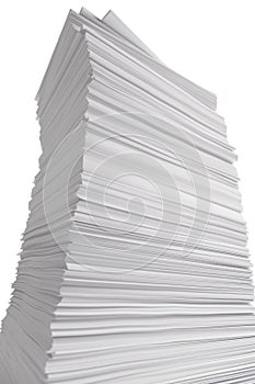 Towering Stack of Paper