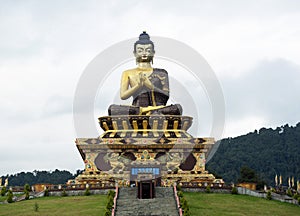 Towering statue of Buddha