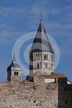 Towers of the abbey of cluny