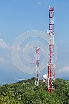 Towers with antennas