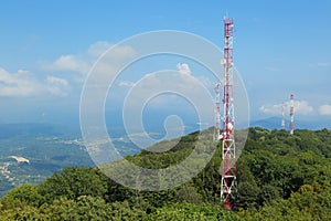 Towers with antennas