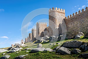 Towers of Avila Medieval Walls - Avila, Spain