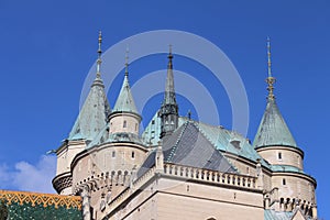 Towers of Bojnice castle, Slovakia