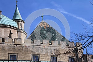 Towers of Bojnice castle, Slovakia